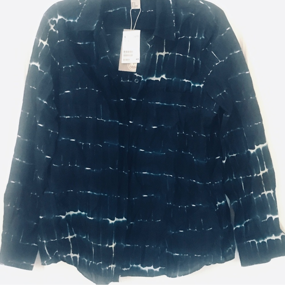 H&M Blue & White Shirt